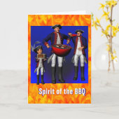 Carte Spirit of the BBQ Birthday (Fleur jaune)