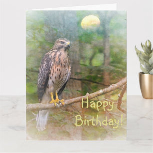 Carte Spirit of the Hawk Birthday Large Card