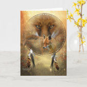 Carte Spirit Of The Red Fox ArtCard (Fleur jaune)