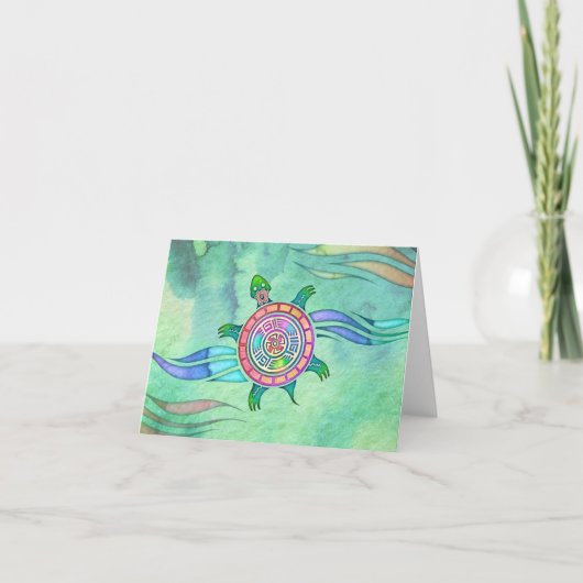 Carte Spirit Turtle Blank Notecard (Devant)