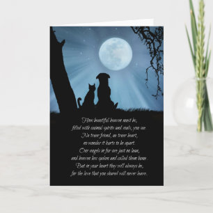 Carte Spiritual Dog and Cat Pet Sympathy