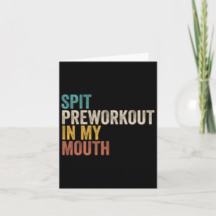 Carte Spirituel Dans Ma Bouche Drôle Gym Bodybuilder