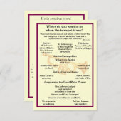 Carte spirituelle (Devant / Derrière)