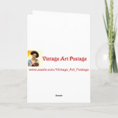 Carte spirituelle de croix et de fleurs (Dos)