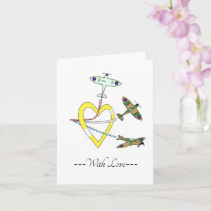 Carte Spitfire Avec Coeur D'Amour