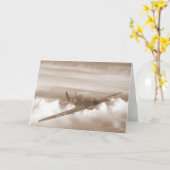 Carte Spitfire se dirigeant à la maison (Fleur jaune)