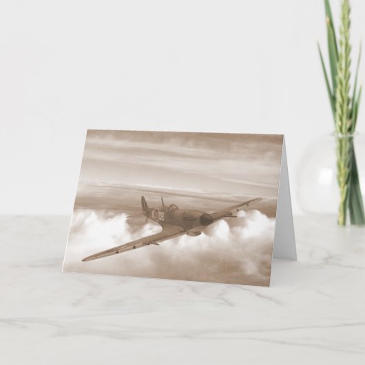 Carte Spitfire se dirigeant à la maison (Devant)