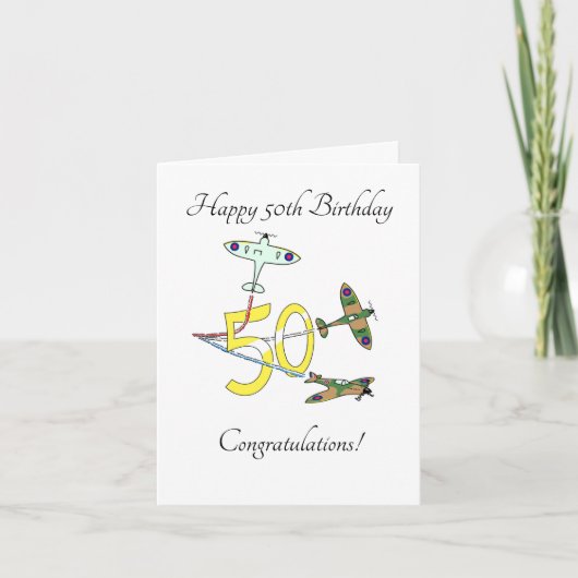 Carte Spitfires 50e anniversaire (Devant)