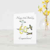 Carte Spitfires 60e anniversaire (Fleur jaune)