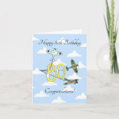 Carte Spitfires 80th Birthday (Ciel bleu) (Devant)