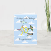 Carte Spitfires 90e anniversaire (Ciel bleu) (Devant)