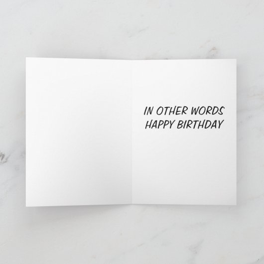 CARTE SPITZ SOUHAITE UN JOLI ANNIVERSAIRE "DU GROUPE" (Intérieur)