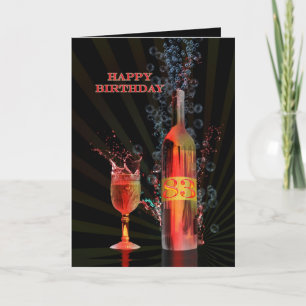 Carte Splashing wine 83rd birthday
