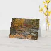 Carte Splendeur d'automne (Fleur jaune)