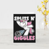 Carte Splings N' Giggles Unicorn Bowling Bowler (Fleur jaune)
