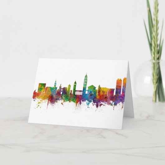 Carte Split Croatia Skyline (Devant)