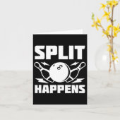 Carte Split Se Produit Drôle Bowling Plaisanterie (Fleur jaune)