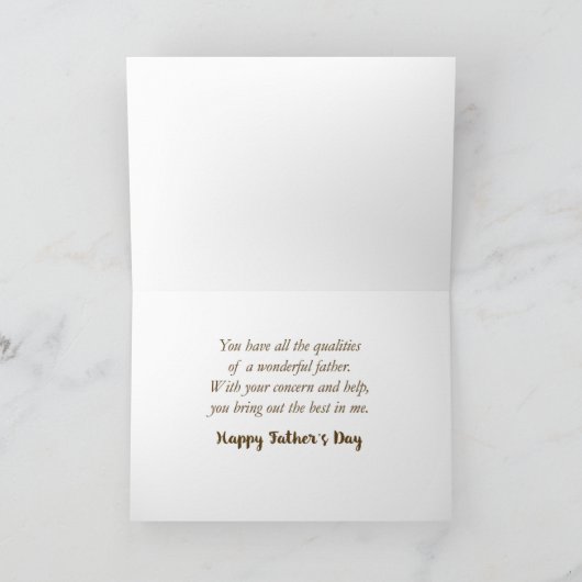 Carte Sponsee Religious Father's Day Qualities (Intérieur)
