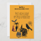 Carte Spooktacular Halloween Poème Chat Noir Corbeau Sor (Devant)