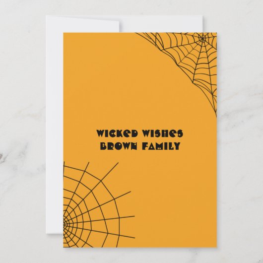 Carte Spooktacular Halloween Poème Chat Noir Corbeau Sor (Dos)