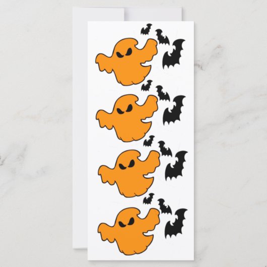 Carte Spooktacular Joyeux Halloween Boo Ghost Ghouls Amu (Dos)