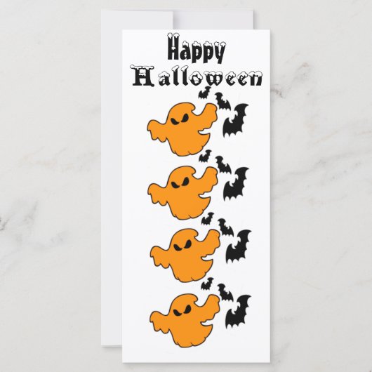Carte Spooktacular Joyeux Halloween Boo Ghost Ghouls Amu (Devant)