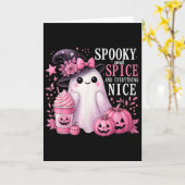 Carte Spooky And Spice And Everything Nice Halloween Pin (Fleur jaune)