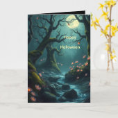 Carte Spooky Woods for Halloween Card (Fleur jaune)