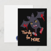 Carte Spoopy Bat Halloween (Devant / Derrière)