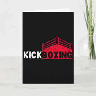 Carte Sport de ring de combat de kickboxing