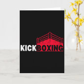 Carte Sport de ring de combat de kickboxing (Fleur jaune)