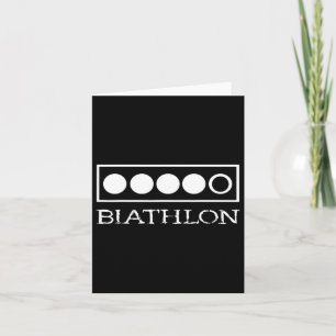 Carte Sport de tir à la cible de biathlon Biathlète Ski