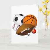 carte Sport-orientée du jour de pères (Fleur jaune)