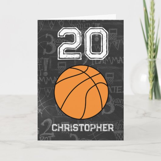 Carte Sports 20e anniversaire de basket-ball (Devant)