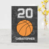 Carte Sports 20e anniversaire de basket-ball (Fleur jaune)
