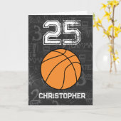 Carte Sports 25e anniversaire de basket-ball (Fleur jaune)