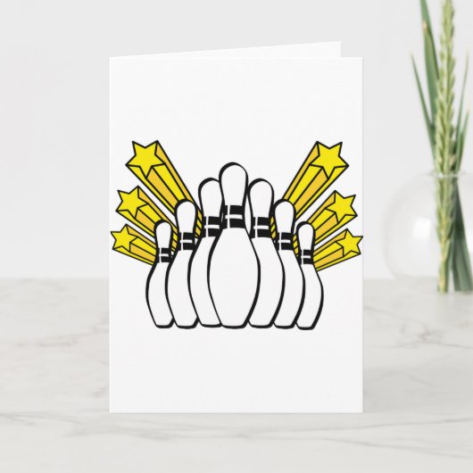 Carte Sports Ball Bowling Coach Team Game Strike (Devant)