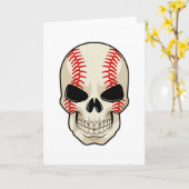 Carte Sports de baseball de crâne (Fleur jaune)