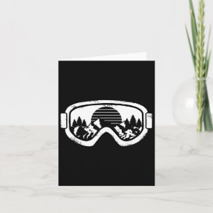 Carte Sports d'hiver Ski snowboard Snow Landscape Goggin
