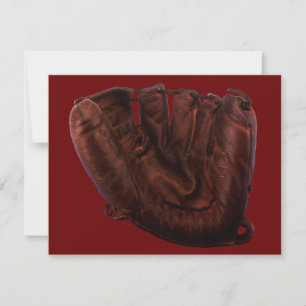 Carte Sports vintages, Gant De Baseball Antique En Cuir
