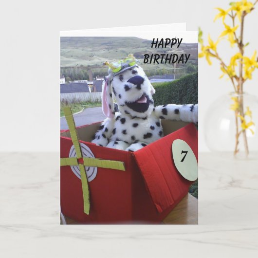 Carte Spot vole son imagination (Fleur jaune)