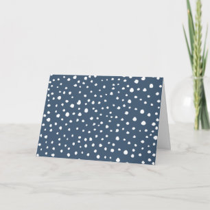 Carte Spots Dalmatiens Bleus Marine, Points Dalmatiens,