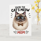 Carte Spotted Bow Tie Mom Card (Fleur jaune)