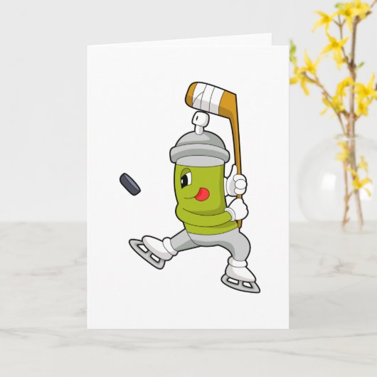 Carte Spray de glace Hockey sur glace Bâton de hockey su (Fleur jaune)