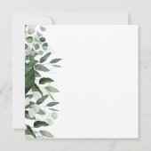 Carte SPRING BEAUTY GREENERY Site Mariage RSVP (Dos)