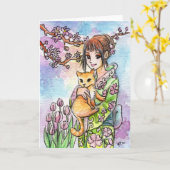 Carte Spring blossom (Fleur jaune)