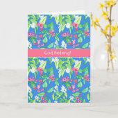 Carte Spring Blossoms Norwegian Language Get Well Soon (Fleur jaune)
