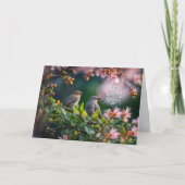 Carte Spring Equinox Birds and Blossoms Flowers  (Devant)