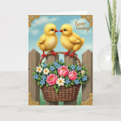 Carte Spring Fledglings Basket Card (Devant)