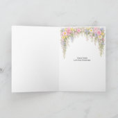 Carte Spring Flower Happy Easter Personalized Photo (Intérieur)